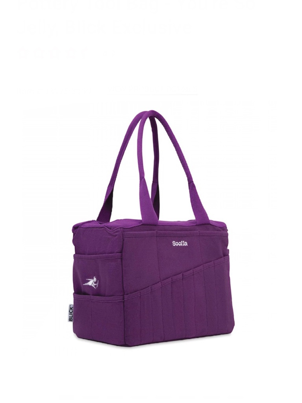 Purple Canvas Tote - Women's Everyday Shoulder Bag